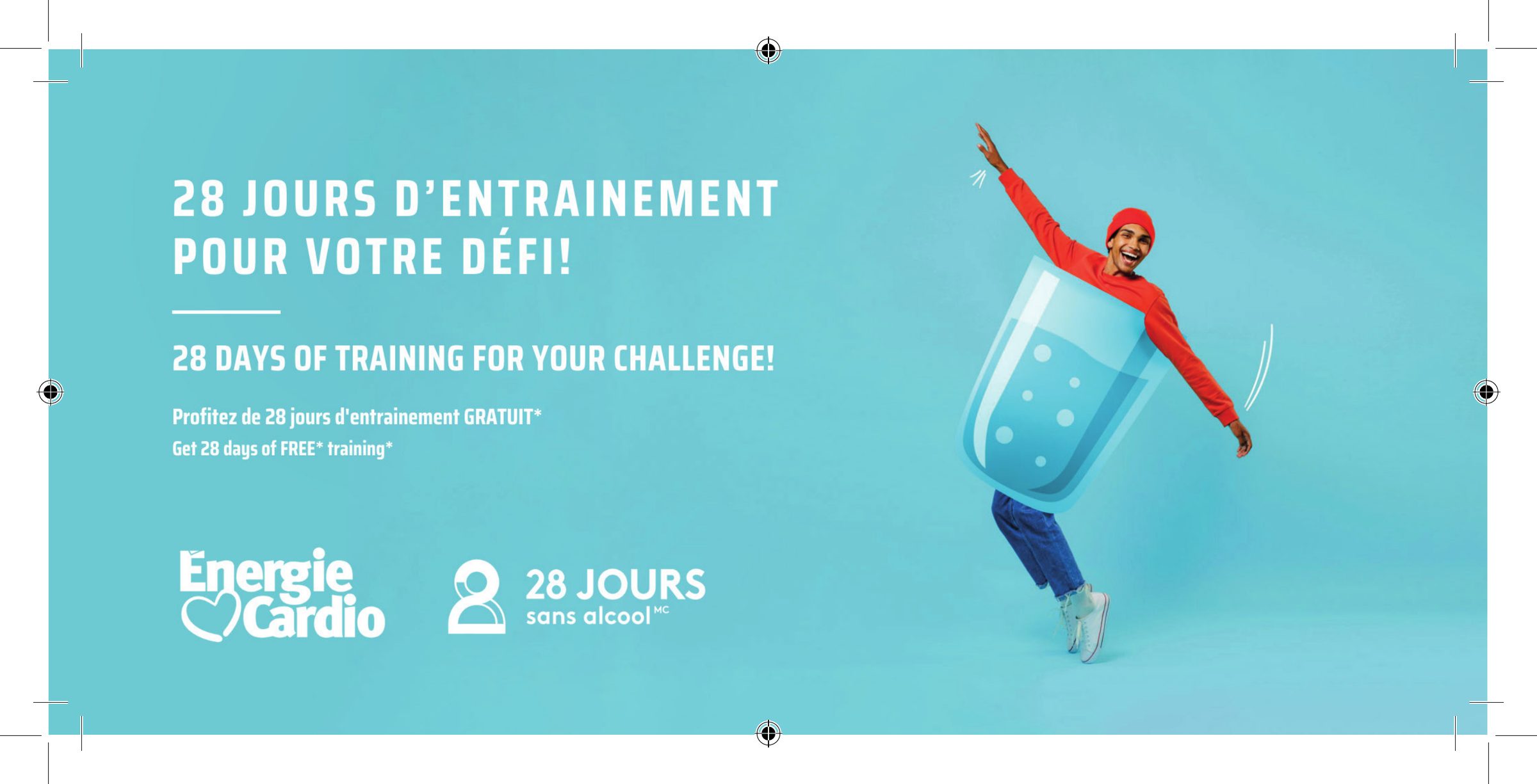 Dépliant Défi 28 jours × Énergie Cardio